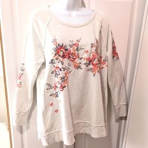 Style&Co. Women's  Embroidery  Cotton Hoodie Sz M